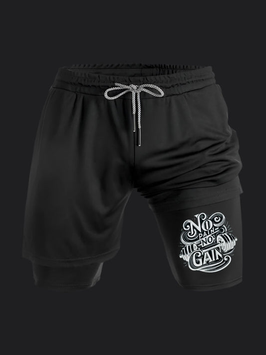 No Pain No Gain Performance Shorts