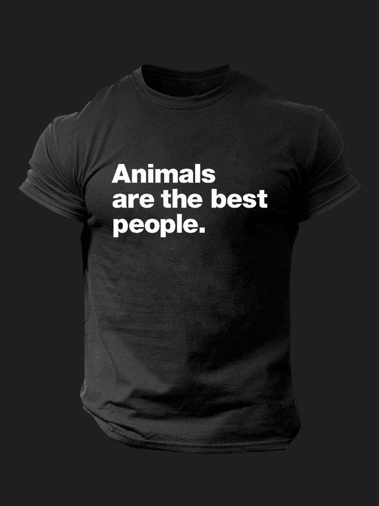 Animals are The Best People BombApe Gym T-shirt