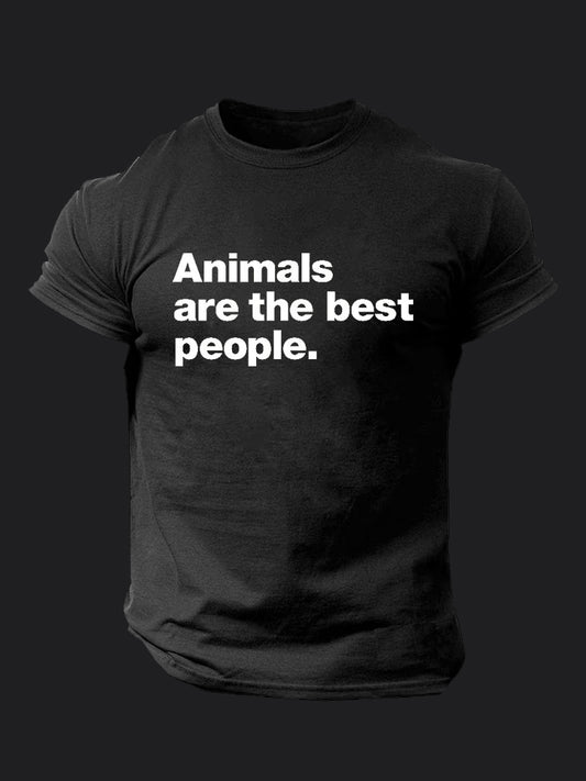 Animals are The Best People BombApe Gym T-shirt