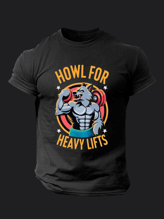 Howl for Heavy Lifts BombApe Gym T-shirt