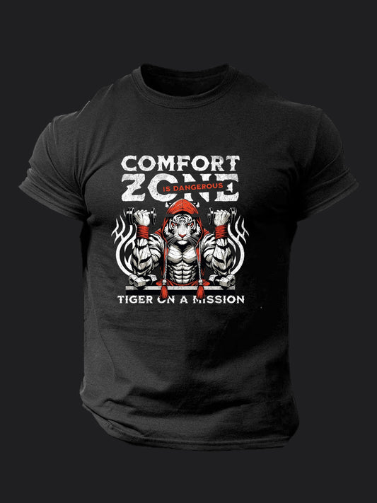 Comfort Zone is Dangerous BombApe Gym T-shirt