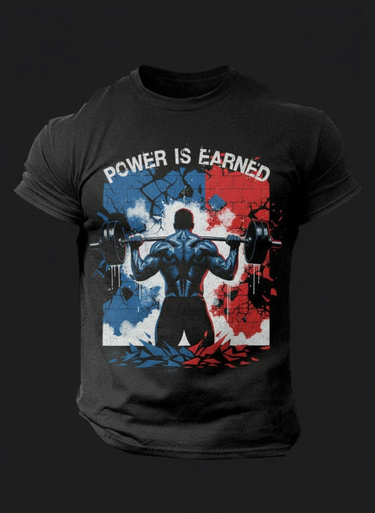 POWER IS EARNED BombApe Gym T-shirt