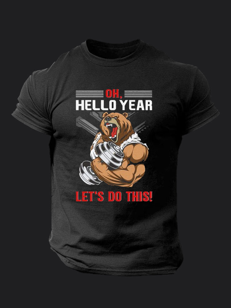 Oh Hello Year  BombApe Gym T-shirt