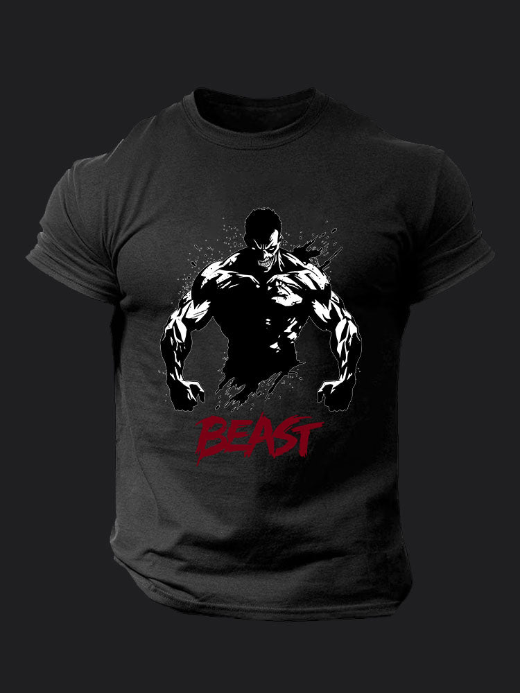 beast men Gym BombApe GymT-shirt