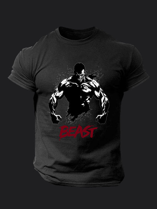 beast men Gym BombApe GymT-shirt