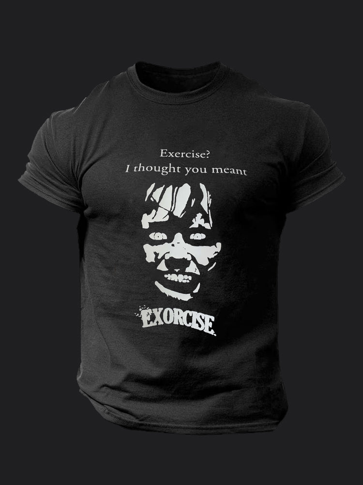I Thought You Meant Exorcise BombApe Gym T-shirt
