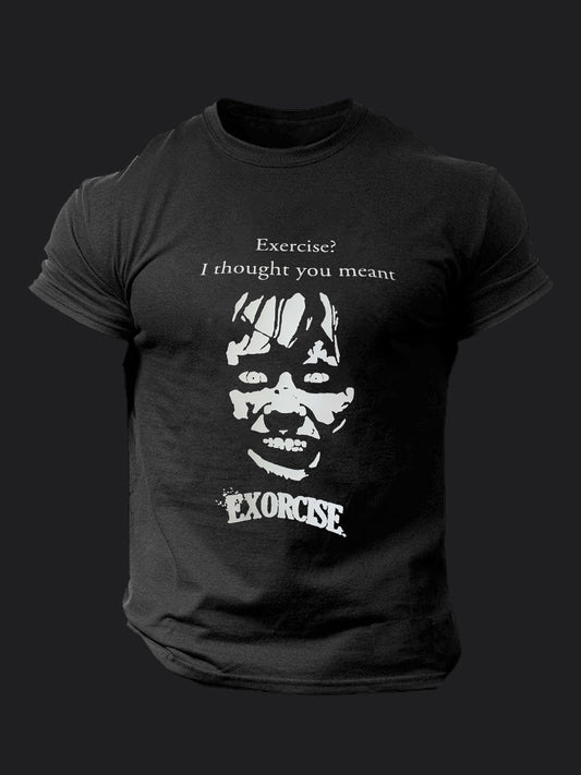 I Thought You Meant Exorcise BombApe Gym T-shirt
