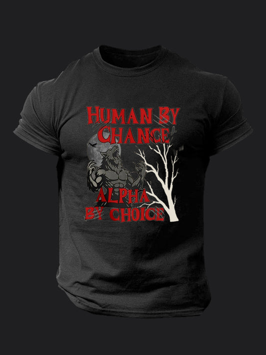 Human By Chance Alpha By Choice BombApe Gym T-shirt