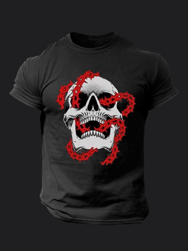 Barbed Skull BombApe Gym T-shirt