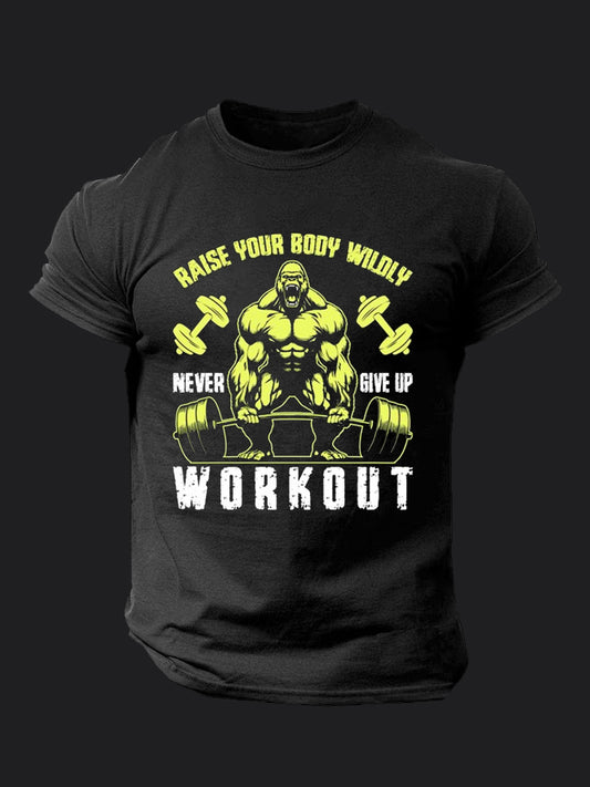Raise Your Body Wildly BombApe Gym T-shirt