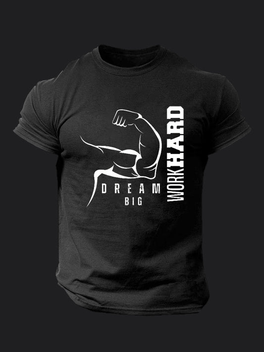 Work hard Dream Big BombApe Gym T-shirt