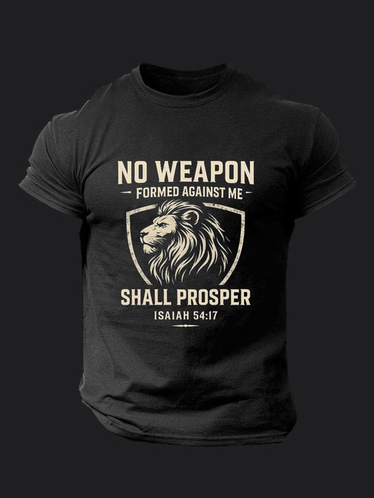 No Weapon Formed Against Me BombApe Gym T-shirt