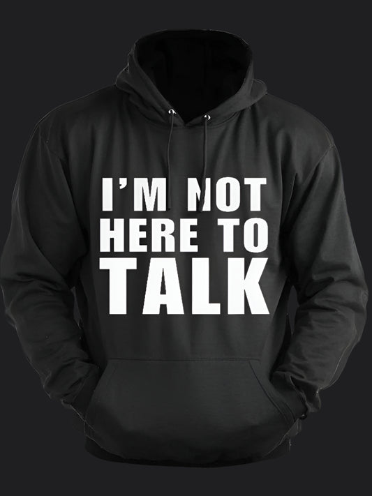 Im Not Here To Talk BombApe Gym Hoodie