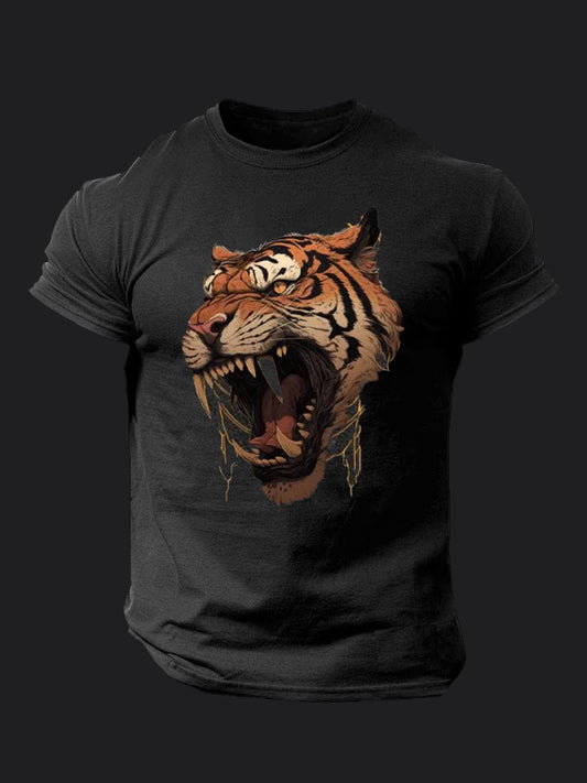 Fierce Tiger Head BombApe Gym T-shirt