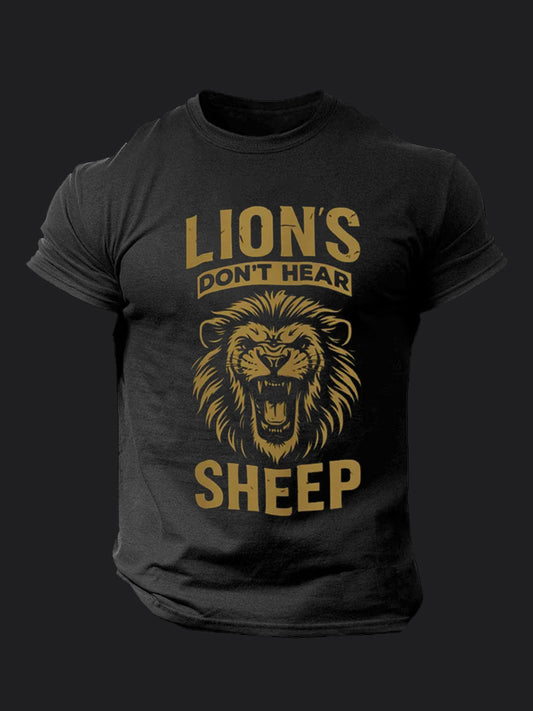 Lions Don’t Hear Sheep BombApe Gym T-shirt