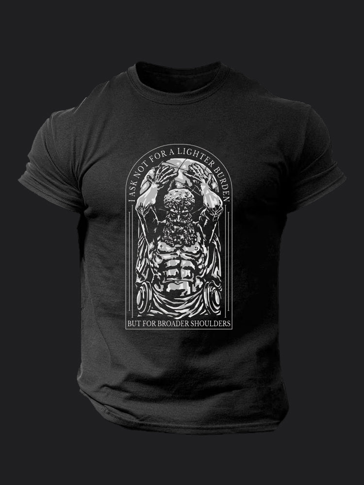I Ask Not for Lighter Burden BombApe Gym T-shirt