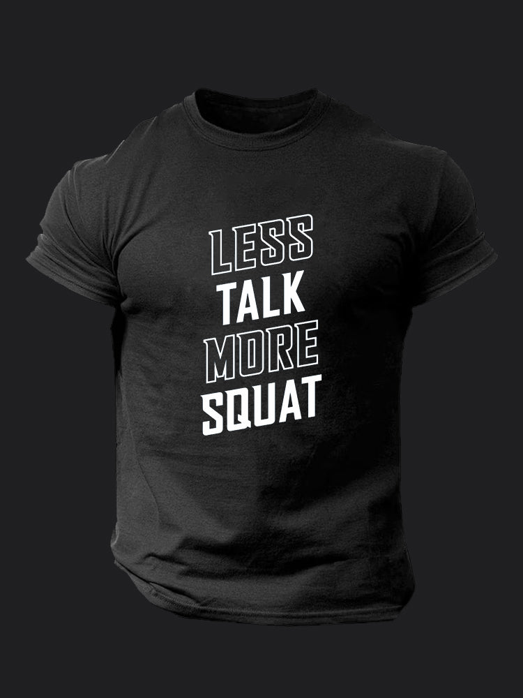 Less Talk More Squat BombApe Gym T-shirt