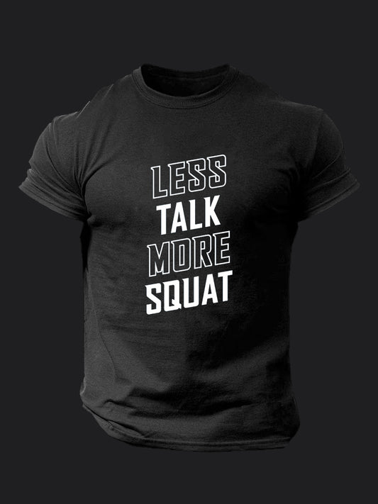 Less Talk More Squat BombApe Gym T-shirt