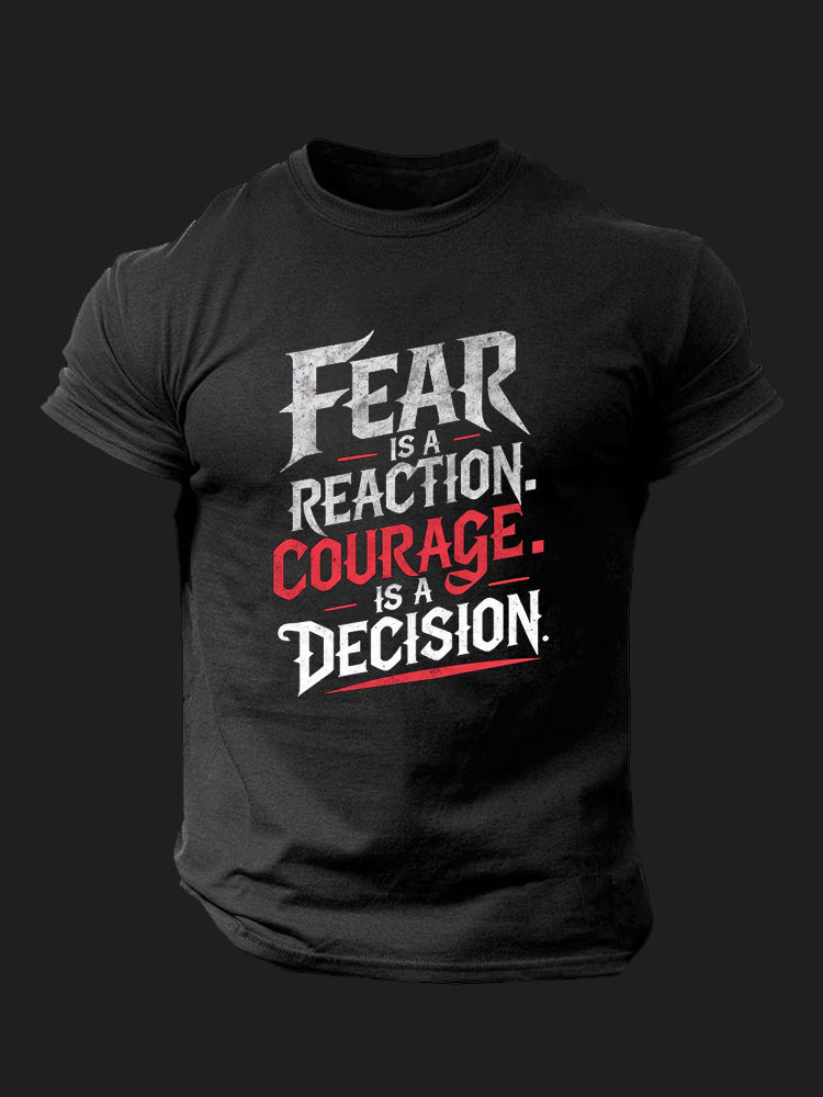 Courage is A Decision BombApe Gym T-shirt