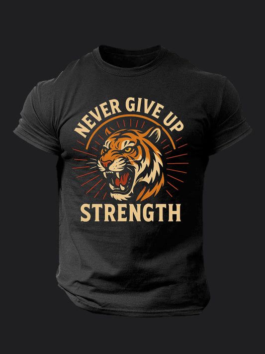 Never Give Up BombApe Gym T-shirt