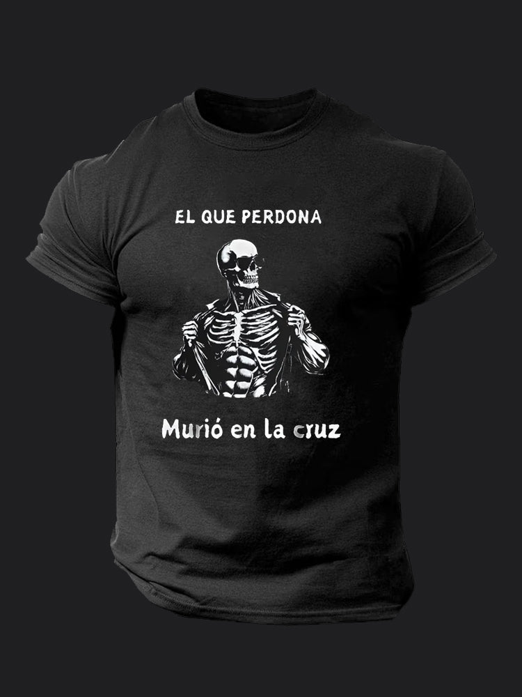 The One Who Forgives Died On The Cross BombApe Gym T-shirt
