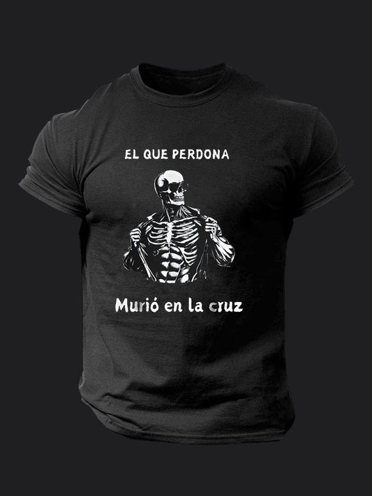 The One Who Forgives Died On The Cross BombApe Gym T-shirt