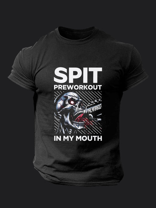 Spit Preworkout In My Mouth BombApe GymT-shirt