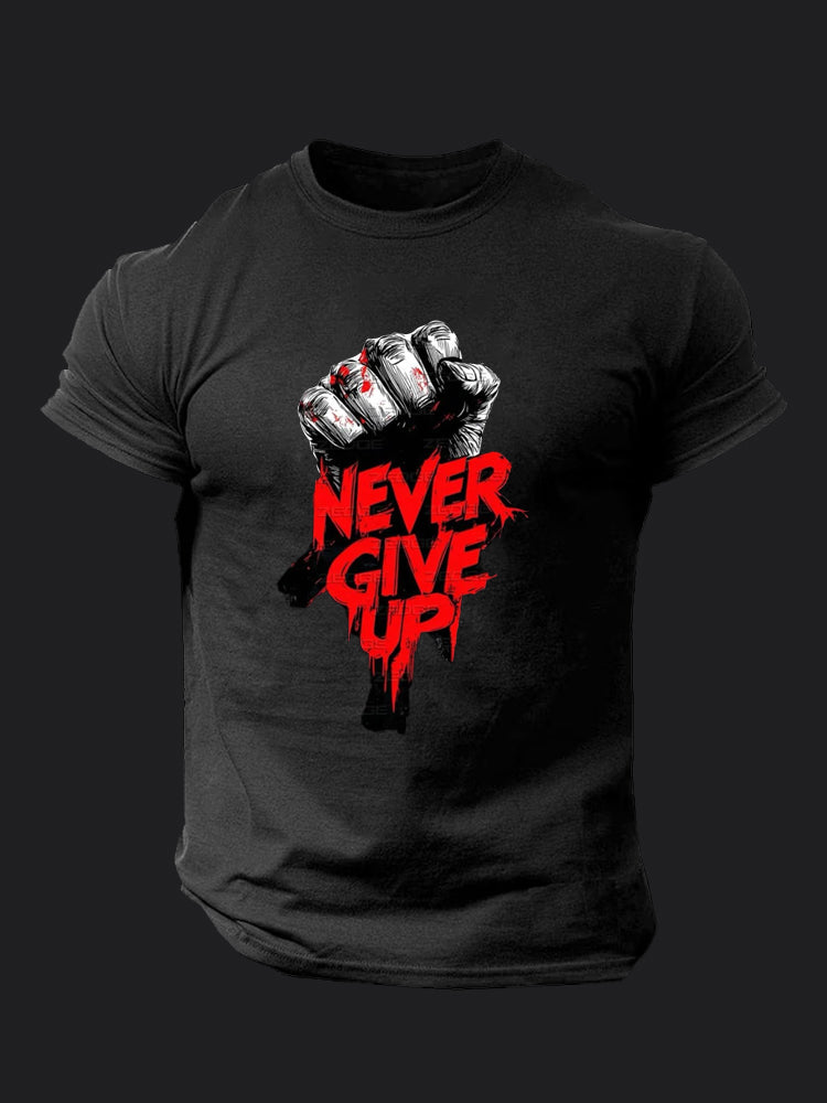 Never Give Up BombApe Gym T-shirt