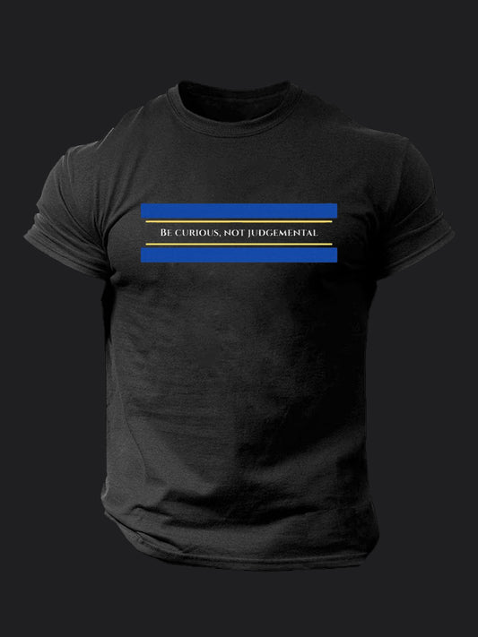 Be Curious Not Judgemental BombApe Gym T-shirt