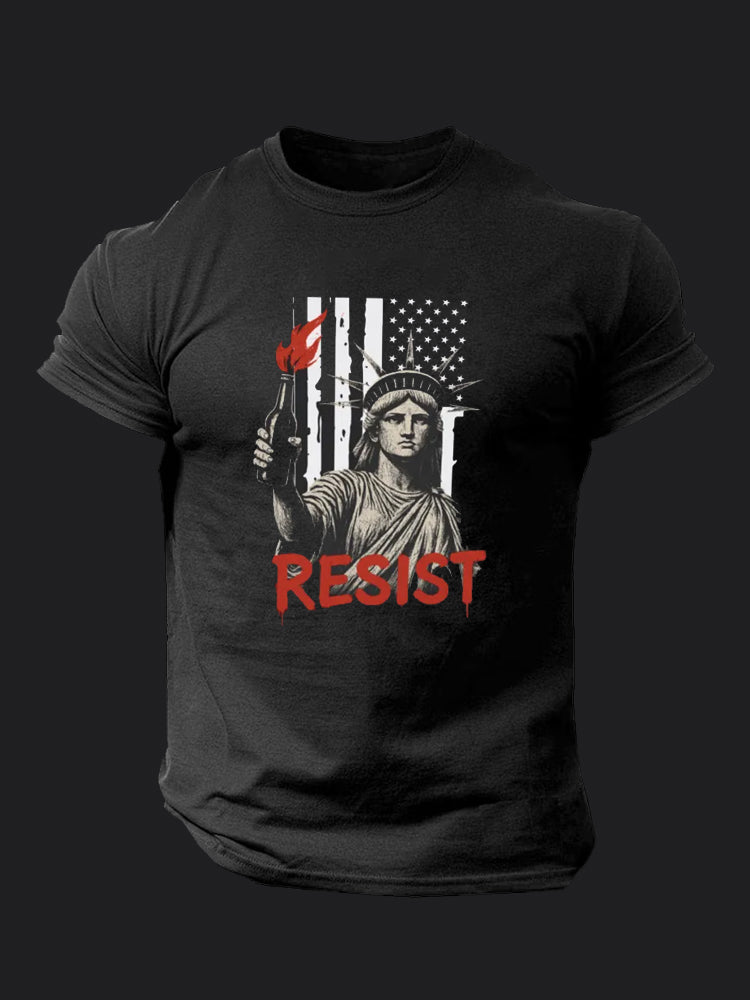 Statue of Liberty Resist BombApe Gym T-shirt