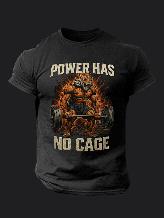 Power Has No Cage BombApe Gym T-shirt