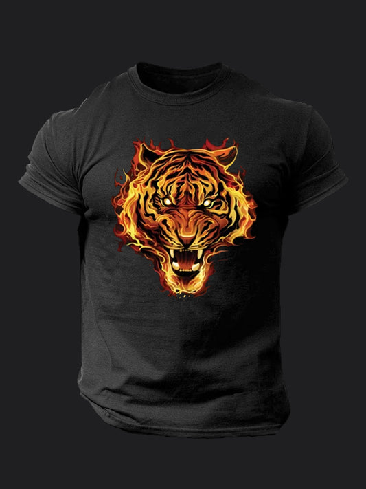 Flaming Tiger BombApe Gym T-shirt