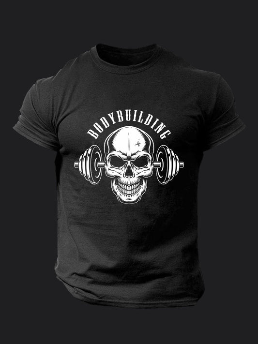 bodybuilding Skull Gym BombApe GymT-shirt