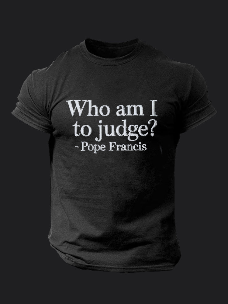 Who Am I To Judge BombApe Gym T-shirt