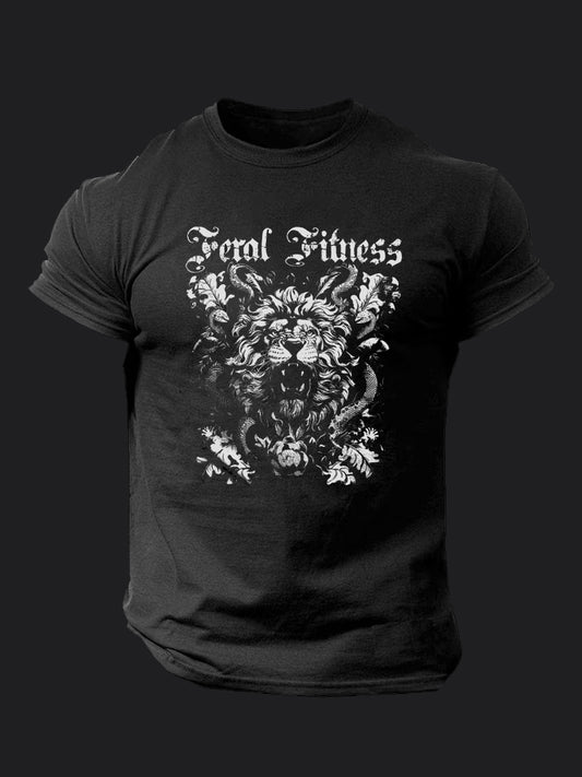 Feral Fitness Lion BombApe Gym T-shirt