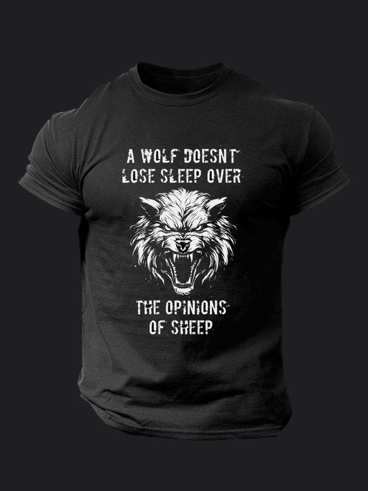 Wolf Quote BombApe Gym T-shirt