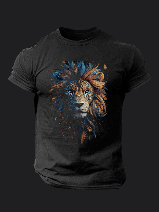 Lion Portrait BombApe Gym T-shirt
