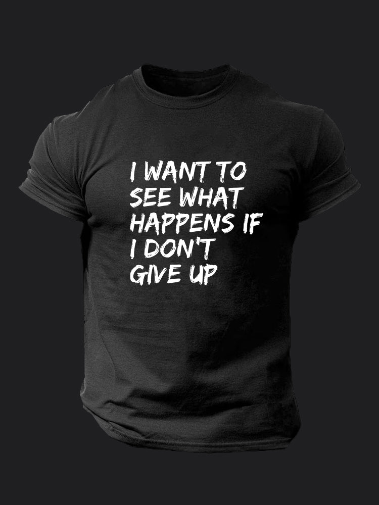 If I Don't Give Up BombApe Gym T-shirt