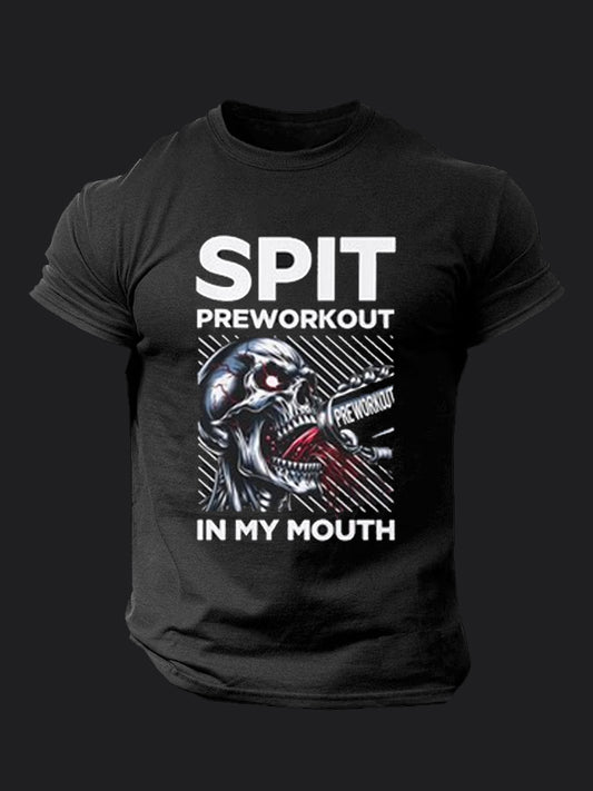 Spit Preworkout In My Mouth BombApe Gym T-shirt