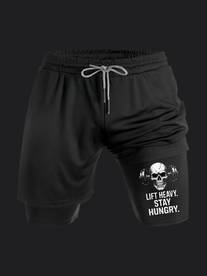 Lift Heavy Stay Hungry BombApe Performance Shorts