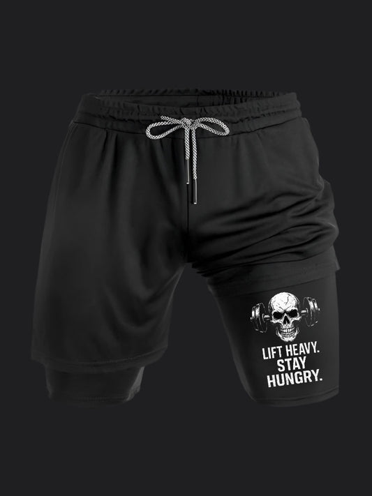 Lift Heavy Stay Hungry BombApe Performance Shorts