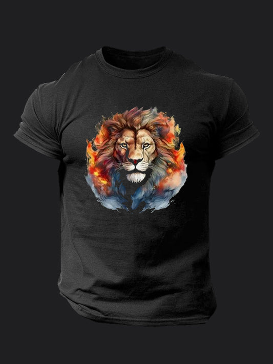 Lion With Flame BombApe Gym T-shirt
