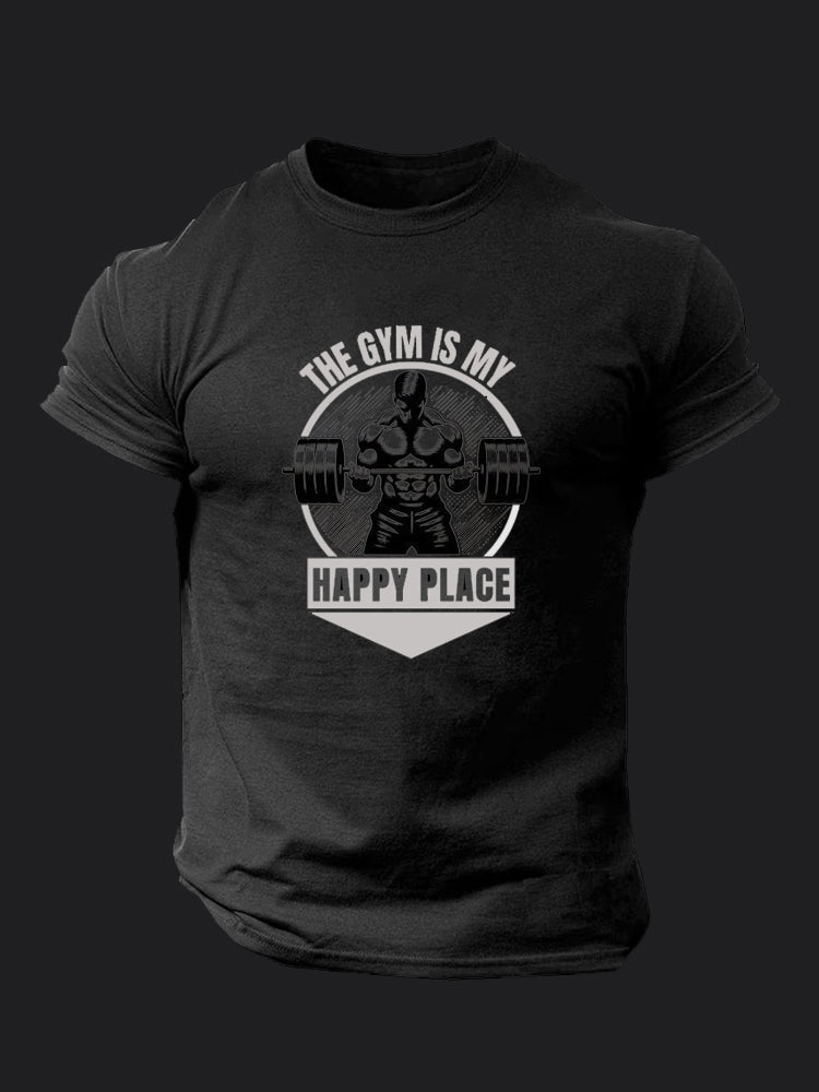 The Gym is My Happy Place BombApe Gym T-shirt