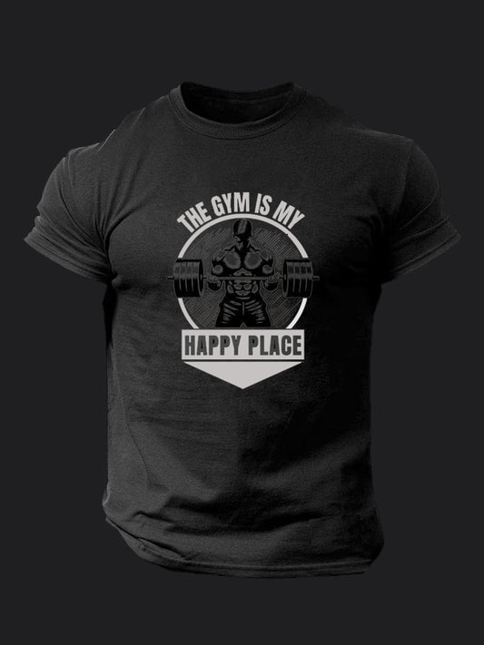 The Gym is My Happy Place BombApe Gym T-shirt