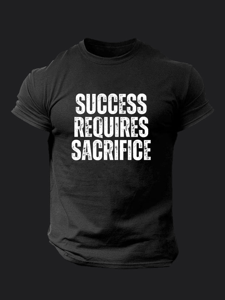 Success Requires Sacrifice BombApe Gym T-shirt