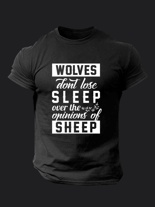 Wolves Don't Lose Sleep BombApe Gym T-shirt