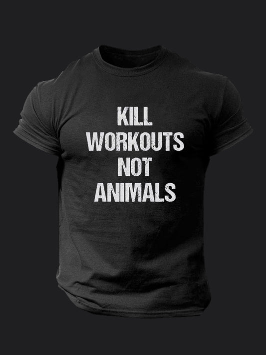 Kill Workout Not Animal BombApe Gym T-shirt