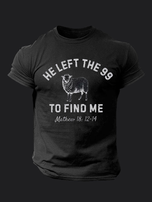 He Left the 99 to Find Me  BombApe Gym T-shirt