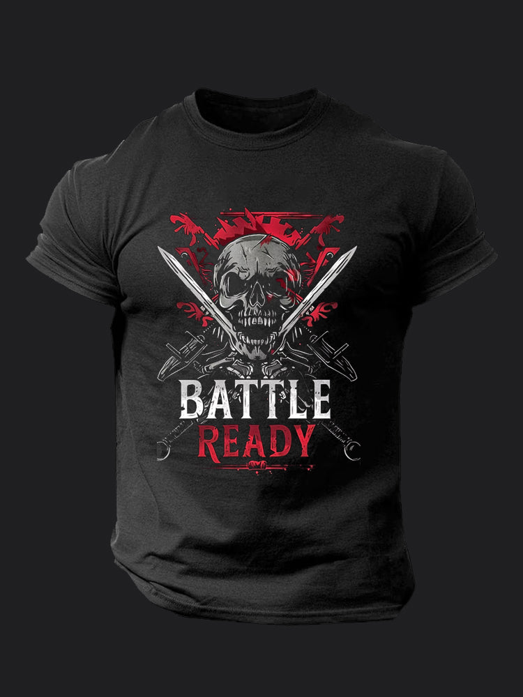 Battle Ready Skull BombApe Gym T-shirt