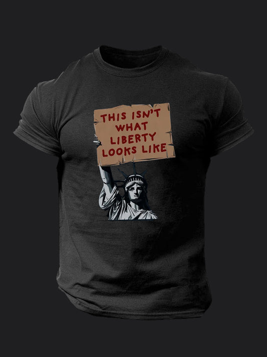This Isnt What Liberty Looks Like BombApe Gym T-shirt